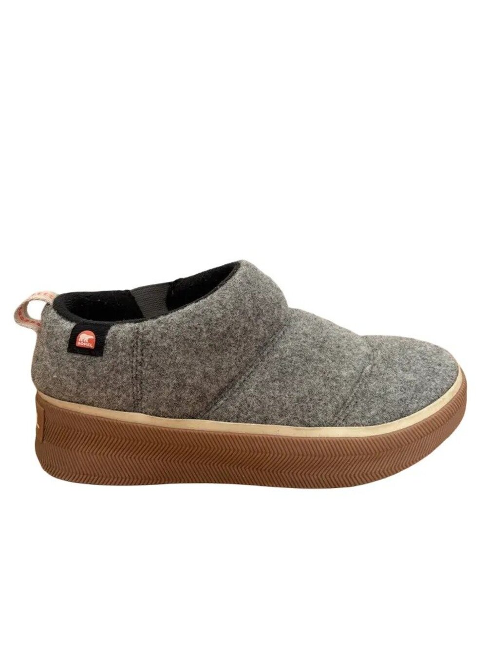 SOREL Out N About Mini Puffy Boot in Chrome Grey SZ 6